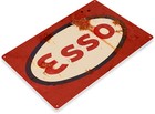 Tin Sign Esso Gas Oil Sign  Gas Station  Garage  Auto Shop  Retro  Rustic A062