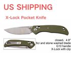 4 8  Folding Pocket Knife 8cr Axis Lock Pocket Knife G10 Handle Edc Knife