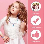Jewelry Set For Girls Necklace Bracelet Earring Ring Set Mermaid Necklace For 