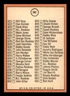 1969 Topps Baseball  582 7th Series Checklist  589-664  Ex mt  f1