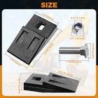 3 Point Auger Cutting Edge  Hole Replacement Auger Teeth With Hardware - 4 Pack