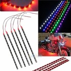 6 Pcs 12v 12  1ft 15smd Flexible Led Strip Light Waterproof For Car Truck Boat