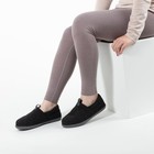 Rockdove Women s Knit Cuff Closed Back House Slippers  8  Black