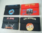 Lot 4x Vtg 80s Led Zeppelin Motley Crue Grateful Dead Def Leppard Bi-fold Wallet