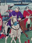 Japanese Woodblock Print Battle On The Shore Original Authentic Antique  1870s 