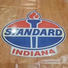 Standard Indiana Porcelain Enamel Sign 27 X 30 Inches