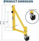 4-pack Baker-style Scaffold Outriggers 1000 Lbs Capacity With 5   Swivel Casters