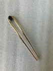 Vintage Artisan 12k Gf onyx On  Gold Tonemetal 6    French Hair U-pin