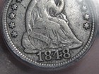 1848 P Seated Liberty Half Dime- Icg Certified  Large Date  Vg Details