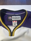 Reebok Manchester Monarchs Ahl Auth  Jersey Size 58 Purple   Gold W fight Strap