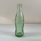 Coca Cola Bottle 6 5 Oz Green Glass Vtg Embossed 1960