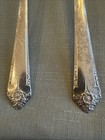Vintage Rogers   Bro  Silver Plated Spoons  Set Of 2 