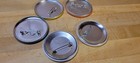 Lot Of 5 Vtg 80s Collectable Hallmark Christmas Holiday Sports Metal Button Pins