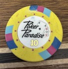 Vintage Poker Paradise 10 Casino Gaming Casino Chip
