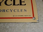 Vintage Triumph T110 Motorcycle Dealer Tiger 10  Porcelain Metal Gasoline     Sign