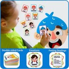 Kids Felt Face Emotions Toy Educational Learning Activity For Toddlers Preschool