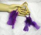 Native American Dream Catcher  3 gold purple Dreamcatcher  Cherokee  Coa  dc3-14