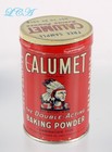 Antique Unused Unopened Indian Baking Powder Free Sample Tin W  Full Contents 
