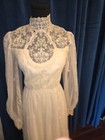 Elizabeth Taylor Owned   Worn Aged Lace Dress From Her Friend Sydney Guilaroff
