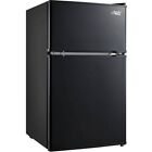 Arctic King 3 2 Cu Ft Two Door Mini Fridge W  Freezer Black  E-star  Arm32d5a