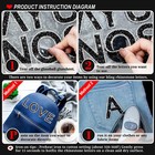 68pcs Rhinestone Letter Stickers Bling Glitter Alphabet A-z Letters Self-adhe