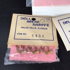 Miniature Dollhouse Shoppe Christmas Ornaments Garland Lot 1 12 Nos
