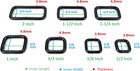 15 Pcs Metal Rectangle Rings For Straps   Bag Making   Heavy Duty Non-welded Iro
