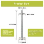 4pcs Adjustable Leveling Jacks 18  Scaffolding Solid Screw Jack With Base Plate