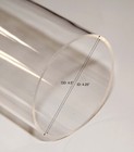 Clear Acrylic Plastic Pipe 4 5  X 12  Fits Pvc Couplings