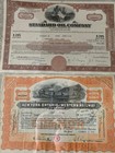 Lot  2 Of Franklin Mint Vintage Stock Certificates - 5 Different