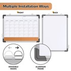 Monthly Calendar Whiteboard Dry Erase Cork Board Combination For Wall  17 x13   