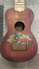 1920s Jazz Age Touchdown Ukulele Richter Mfg Banjolele Football Graphics Flaws