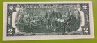 1976 Bicentennial Two Dollar Federal Reserve Note  Crisp Sharp Corners And Edges