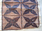 Vintage Tapa Cloth Pacific Islands Pounded Bark Paper Tree Fabric Pulp38 x35 