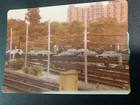 1977 Vintage Postcard Unused Nyc Ny Transit Photo Subway Tracks Overturned Bus
