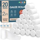 20 Pack Gauze Rolls Bandages  2 In X 4 1 Yards  Premium Medical Supplies   First