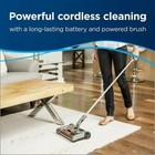 Cordless Sweep Turbo Rechargeable Carpet Sweeper Quiet   Powerful Cleaning Grey
