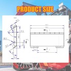 66in Skid Steer Brush Cutter Fits Bobcat Loader Heavy Duty Land Clearing Tool