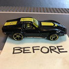 Hot Wheels Mystery  69 Chevy  Corvette Custom Super Real Riders Loose Wheel Swap