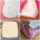 8pcs Sheet Straps Adjustable Bed Holder Fitted Clips Elastic Fasteners