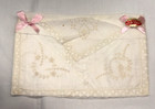 Vintage Swiss Appenzell Embroidery Bridal Hankie Antique White Linen Antique