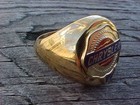 Chrysler Seal Of Quality Gold Chrome Ring  9 Nos Mopar Class Unique