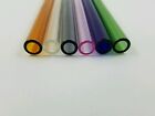 6 Piece Of 8   Glass Pyrex Blowing Tubes 12 Mm Od Thick Wall Tubing Colored Tube