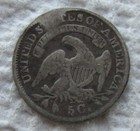 1835 Capped Bust Silver Half Dime Rare Key Date Type Coin Vg Detail Damaged