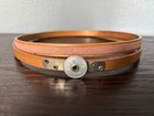 Antique 7    Queen Wood Embroidery Hoop - Tension Wheel Dial Felt Lined - Vintage
