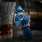 Mens Watch Minimalist Fashion Wristwatch Analog Quartz Date Leather Strap Band