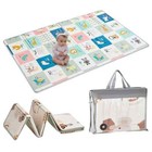 5x7 Ft  Multicolor Baby Crawling Mat  Non-slip Soft Polyester Indoor Playmat Rug