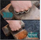 Outdoor Rotatable Folding Buckle Ring Stainless Steel Fit Hiking Defense 4pcs