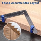 Tall Stair Gauge For Framing Square With Holder And Carabiner Stair Guage Knob T