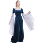 Medieval Renaissance Costume Dress Handmade Historical Rretro Dress Velvet Go   